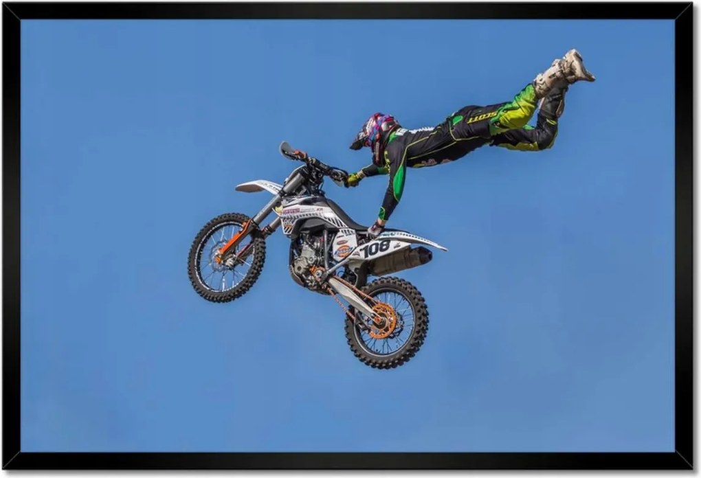 Poszterek keretben 60x40 Motocross ugrás