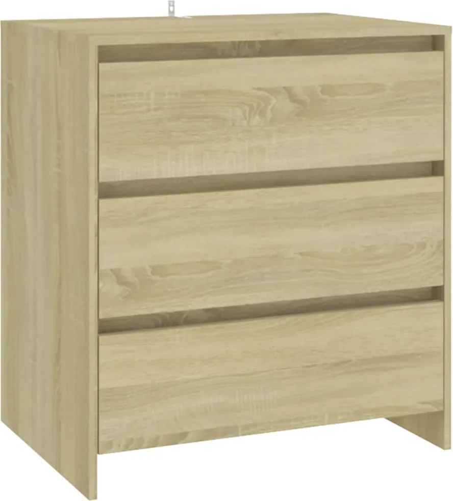 vidaXL sonoma tölgy színű szerelt fa tálalószekrény 70x41x75 cm