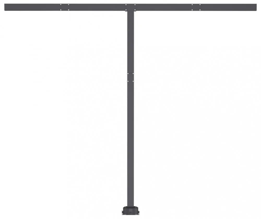 krémszínű kézzel kihúzható LED-es napellenző 300 x 250 cm