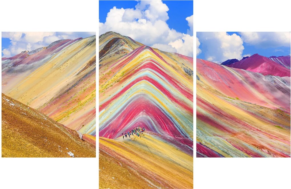 Kép - Rainbow Mountain, Peru (90x60 cm)