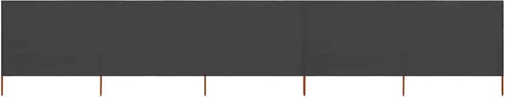 vidaXL antracitszürke szövet 5-paneles szélfogó 600 x 80 cm