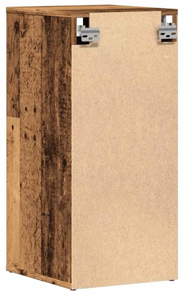2 db antik fa színű szerelt fa cipősszekrény 32 x 35 x 70 cm