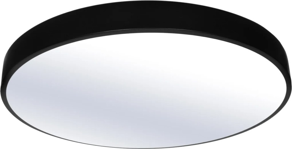 Falra szerelhető Led lámpa 60cm Kerek Fekete 60W 4800lm Modern design