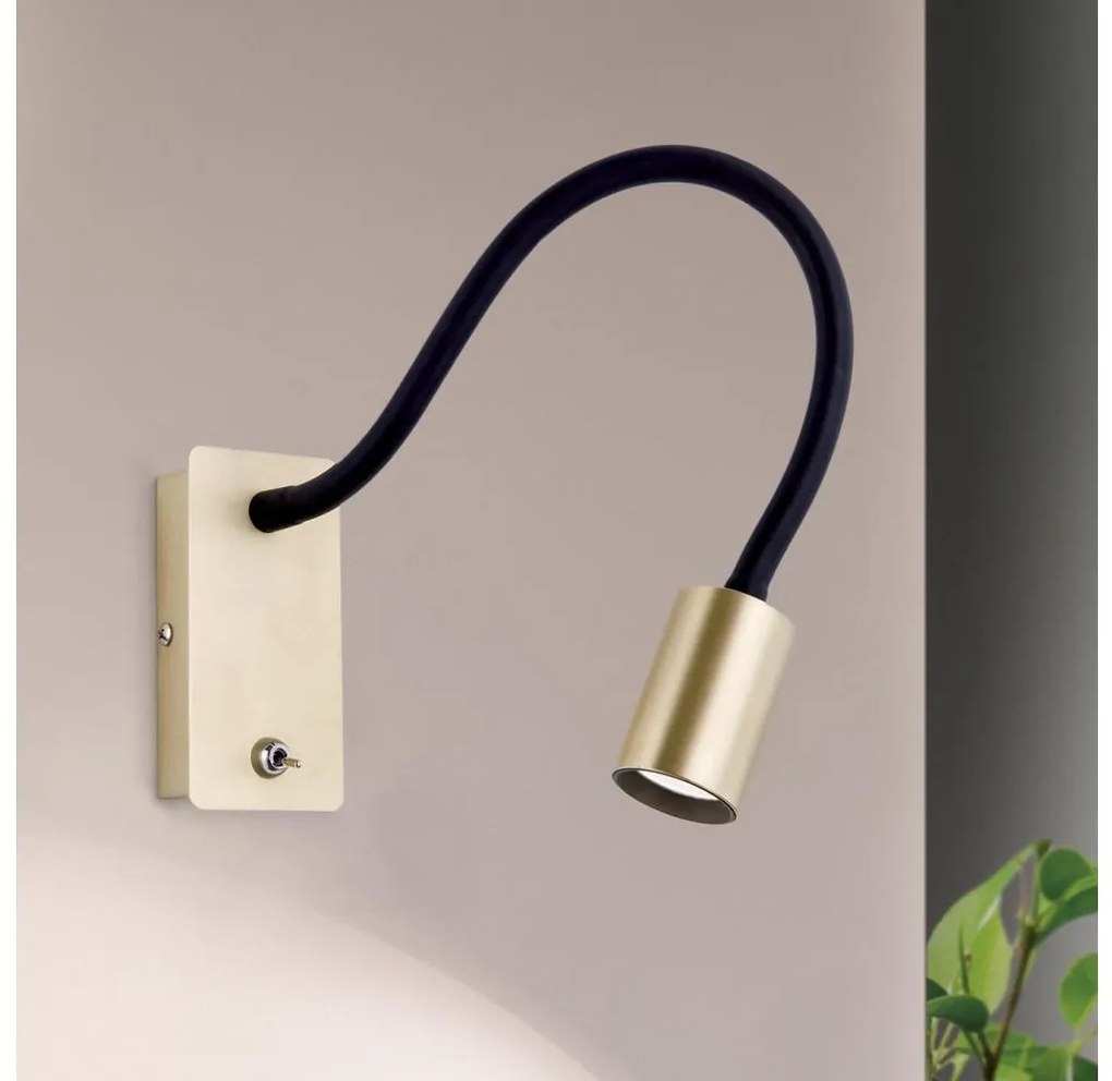 Orion WA 2-1342 - LED Rugalmas fal kislámp KURT LED/5W/230V arany