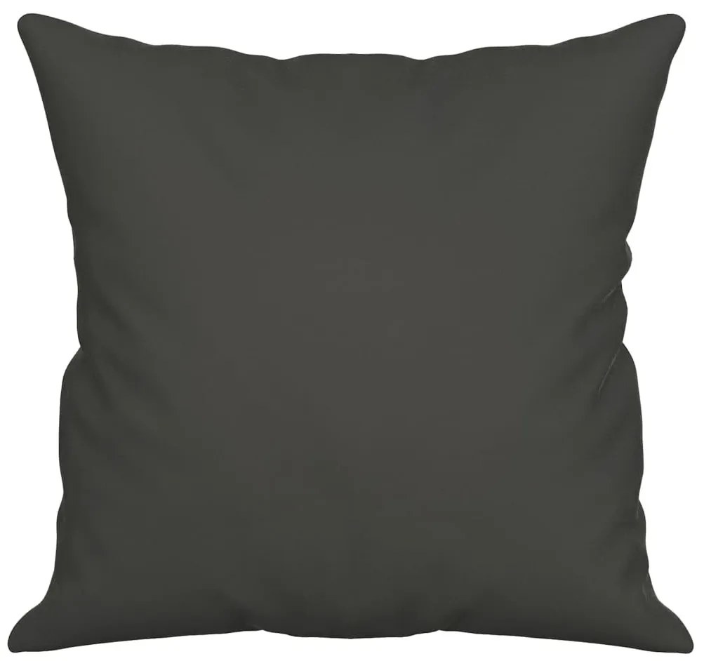 2 db sötétszürke mikroszálas szövet díszpárna 40 x 40 cm