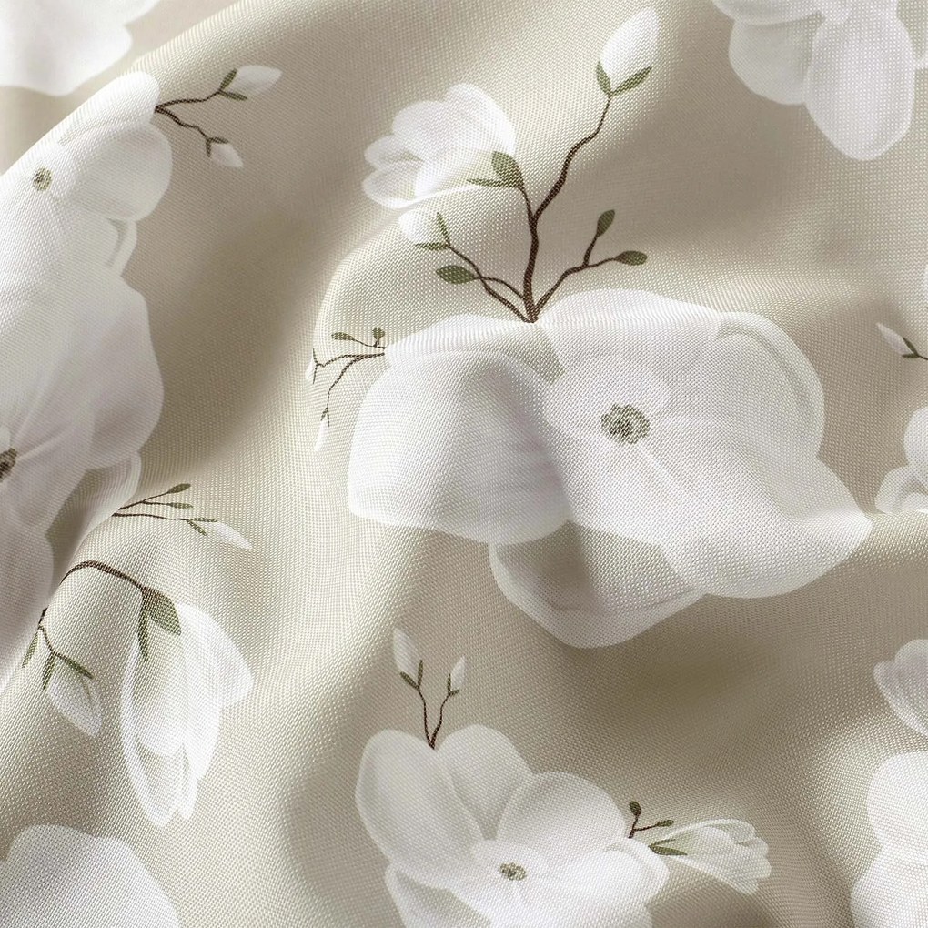 Goldea teflonos asztalterítő - fehér virágok 120 x 140 cm