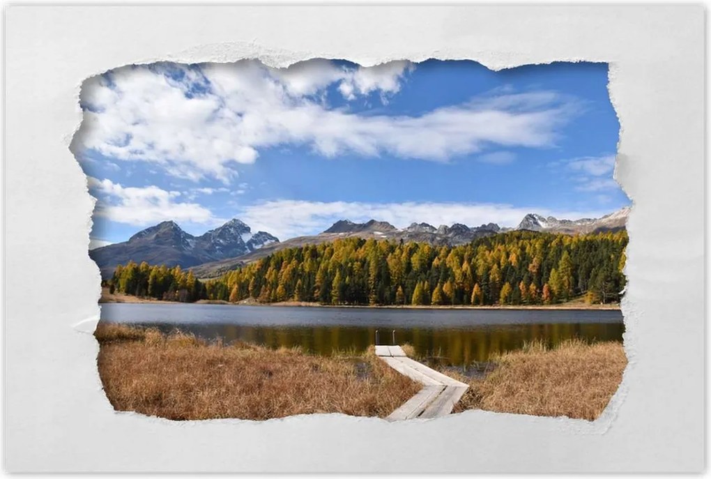 Poszterek 90x60 Tájkép Fa híd