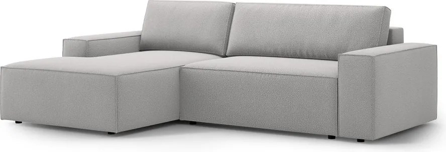 Világosszürke kinyitható sarokkanapé (bal oldali) Jodie – Micadoni Home