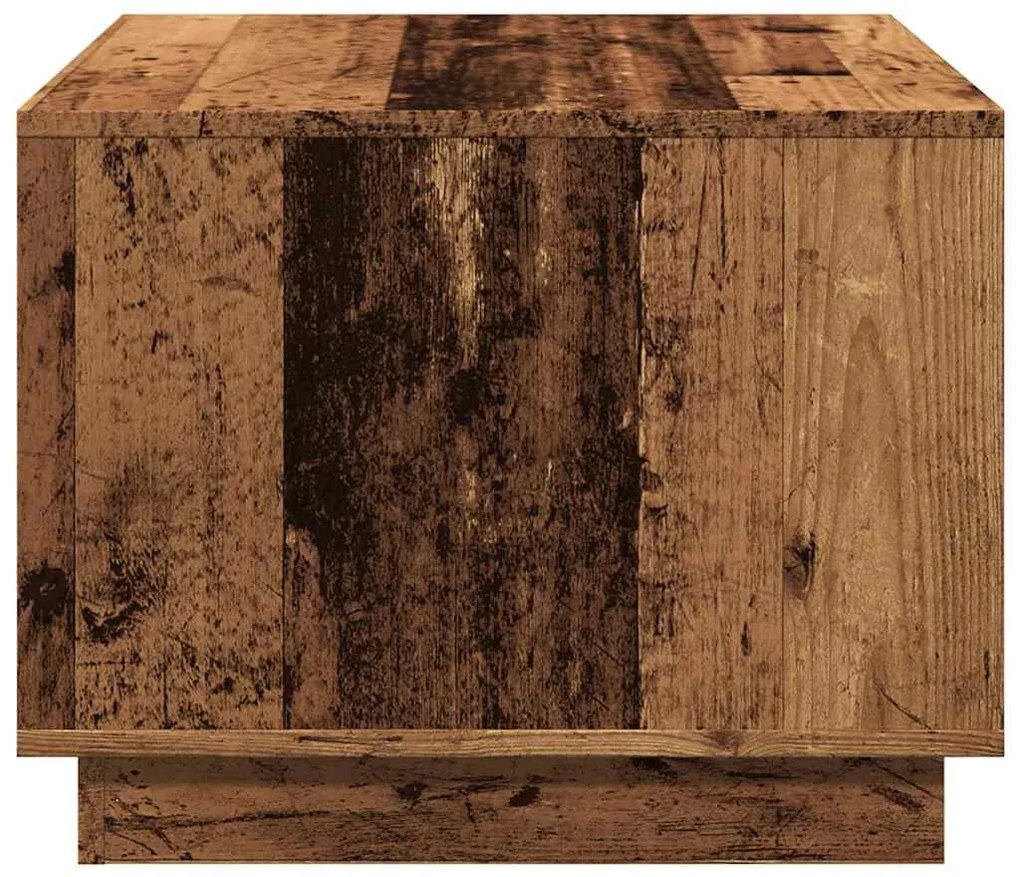 Antik fa színű szerelt fa dohányzóasztal 55 x 55 x 42 cm