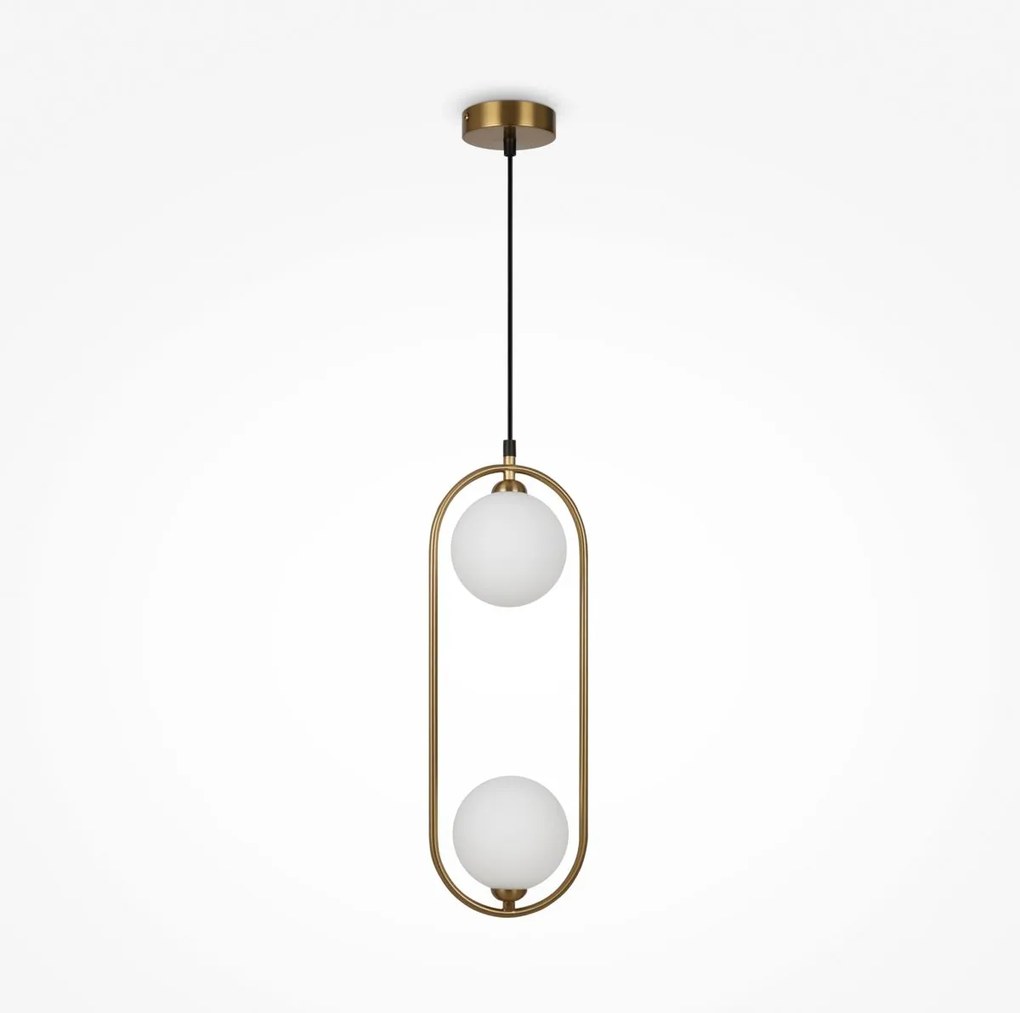 Maytoni klasszikus modern függeszték ring fehér sárgaréz mymod013pl-02bs1