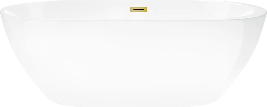 Aquauno Szabadonálló Kád 170x80 cm Arany Tükördugó És Túlfolyó