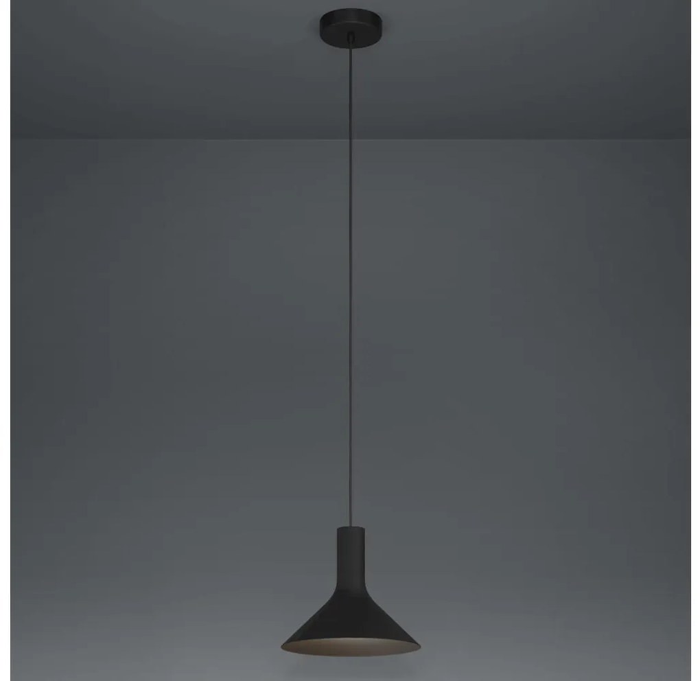 Eglo 390218 - Csillár zsinóron MORESCANA 1xE27/28W/230V fekete