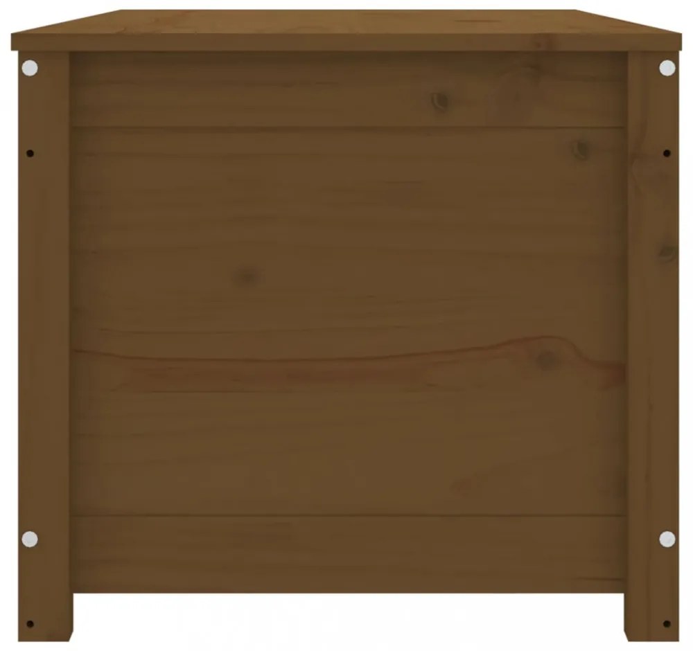 mézbarna tömör fenyőfa tárolóláda 110x50x45,5 cm