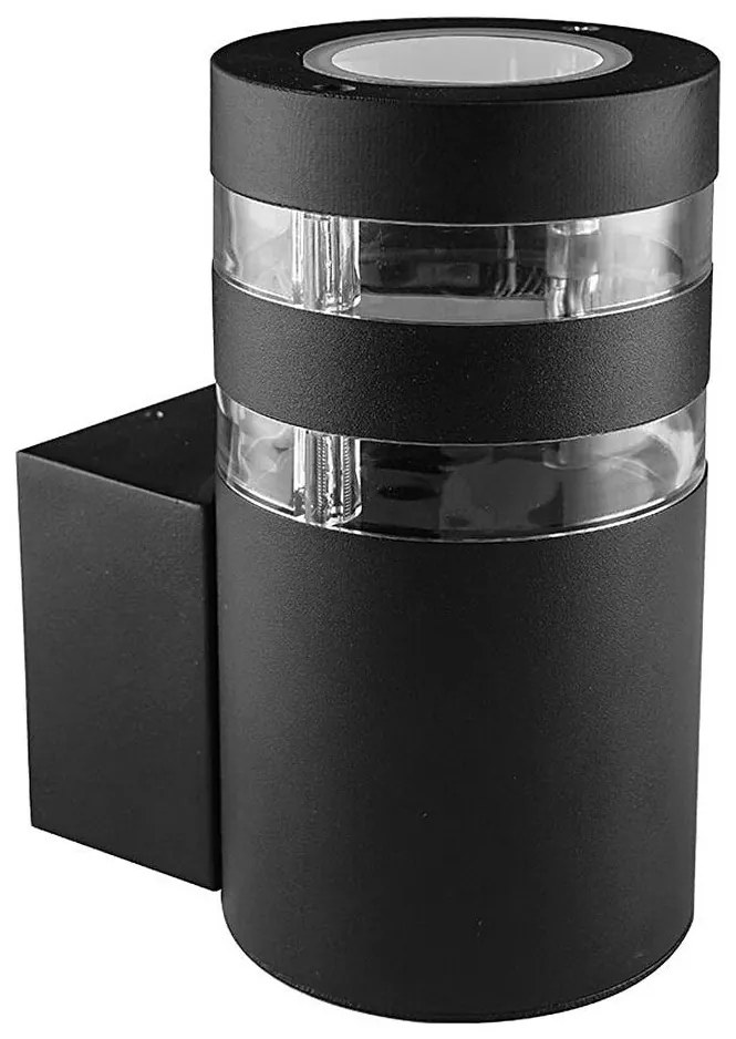 Prezent 31306 - Kültéri fali lámpa DAIMA 1xGU10/10W/230V IP44 fekete