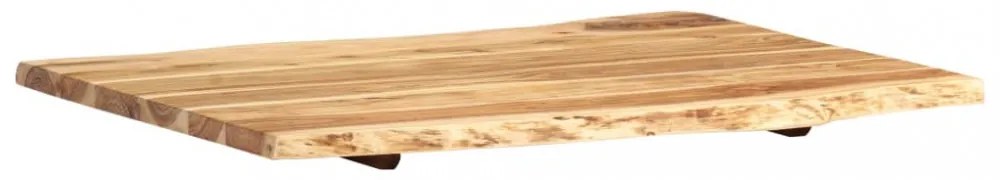 tömör akácfa asztallap 80 x (50-60) x 2,5 cm