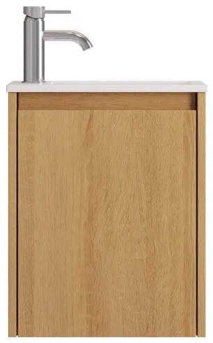 COMO 40 cm-es fürdőszobai szekrény mosdóval, tölgy