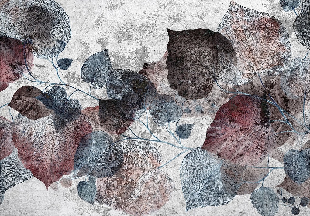 Fotótapéta Levelek Beton Absztrakt Hálószoba Nappali Tapéta Flizelina 300x210