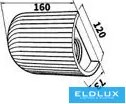 UNIVERSO Gipsz fali lámpa 1xGU10 Max.35w 120x160x73mm IP20 fehér