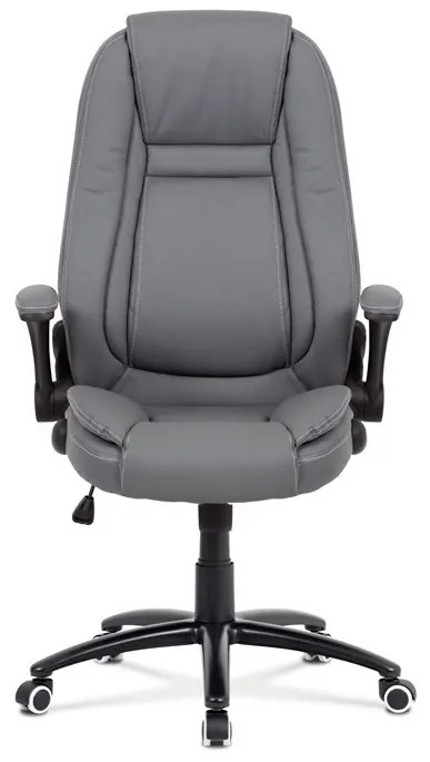 Szürke Ekobőr Irodai Főnöki Szék, Hinta Mechanikával. GREY – KA-G301