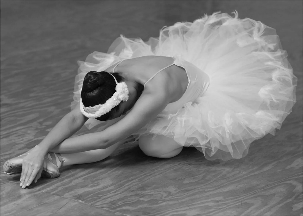 Kép - Balerina, fekete-fehér (70x50 cm)