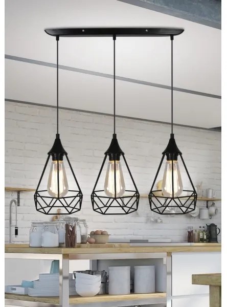 Csillár zsinóron GRAF 3xE27/60W/230V