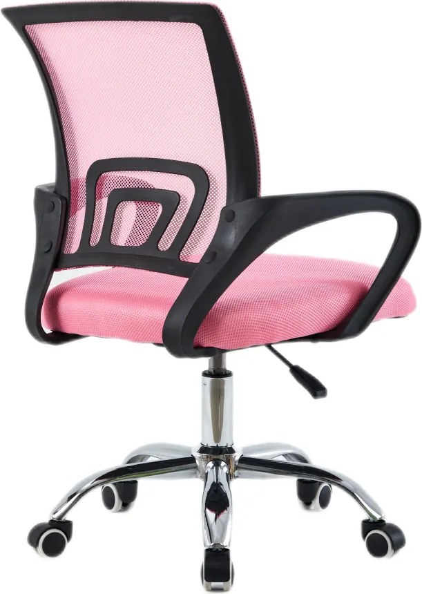 Irodai szék, rózsaszín/fekete, DEX 4 NEW