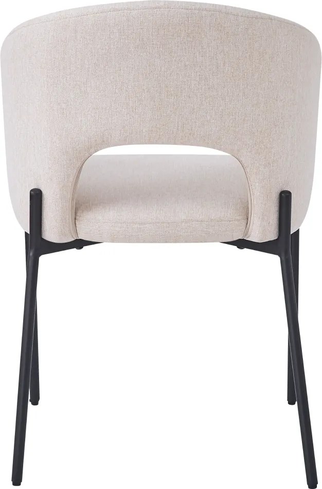 Étkezőszék, bézs/fekete, LONKA