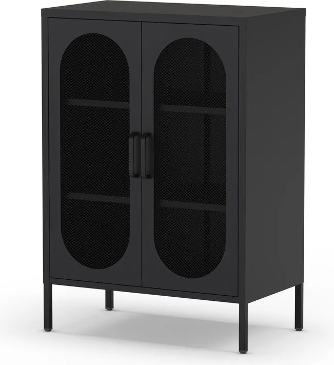 Fekete szekrény 70x100 cm Diora – Marckeric