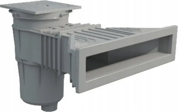 Superskimmer 17,5 l sárgaréz betétekkel világosszürke