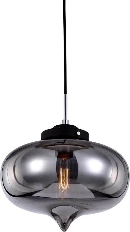 ITALUX MDM2096-1-A HEART Modern Függesztett Lámpa Fekete E27 IP20