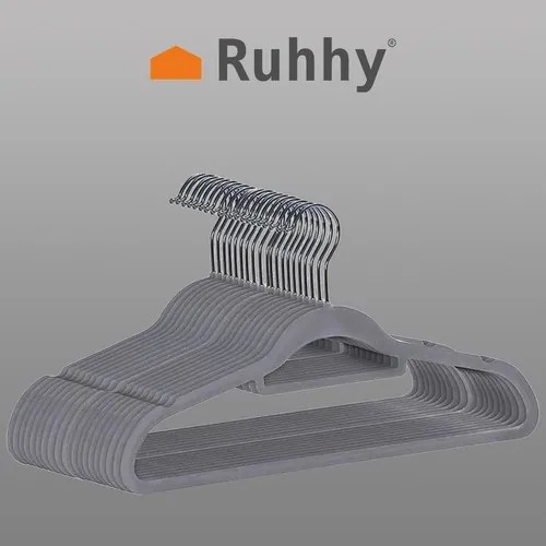 Ruhaakasztó 20 db - szürke Ruhhy 22535
