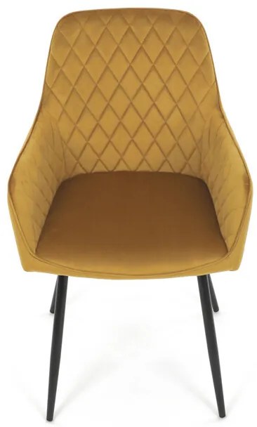 Sárga Bársony Étkezőszék. DCH-215 YEL4