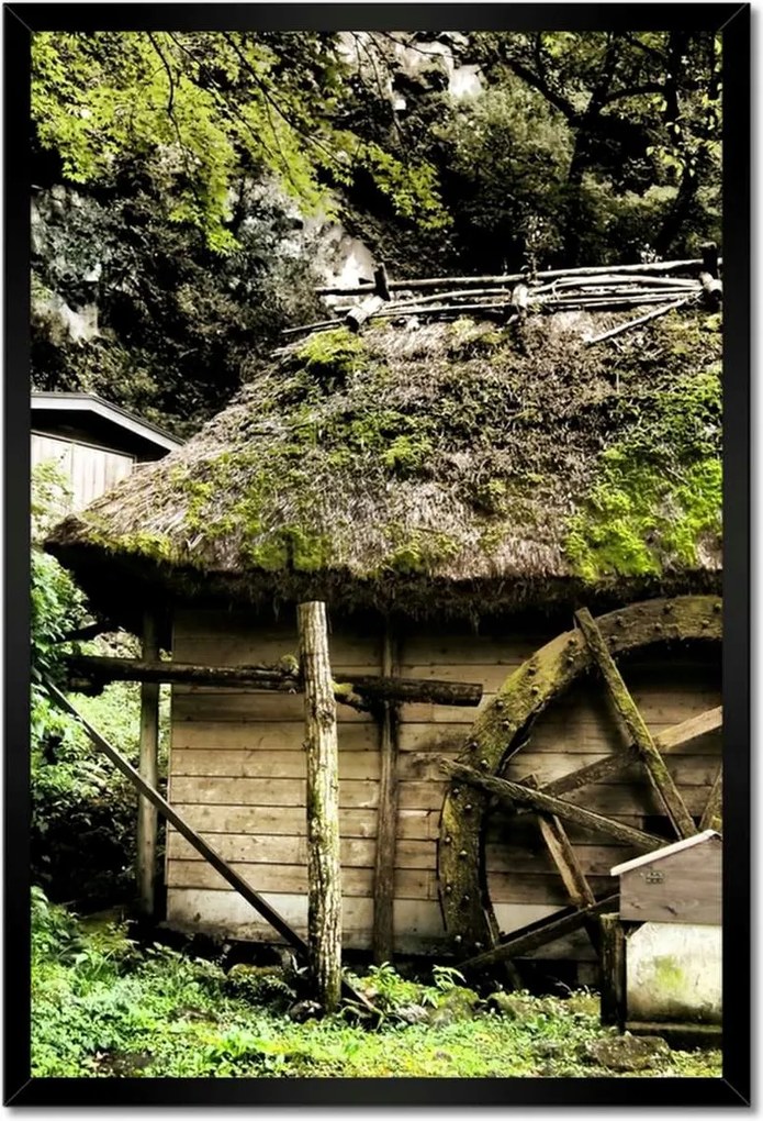 Poszterek keretben 40x60 Vízimalom nádtetővel