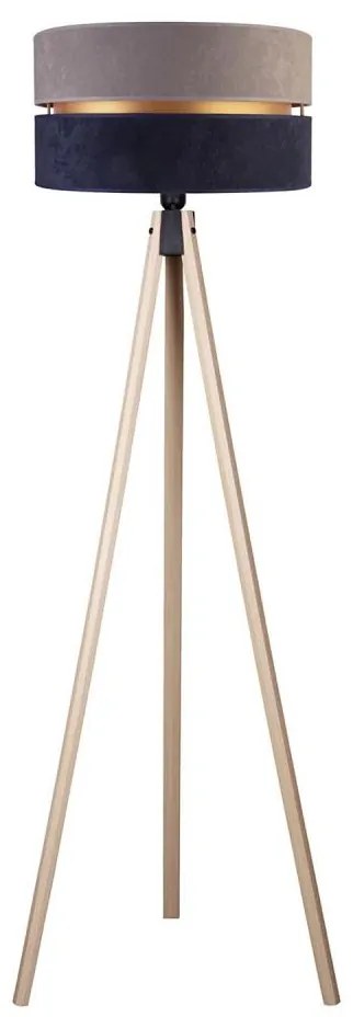 Duolla - Állólámpa DUO 1xE27/60W/230V átm. 44 cm szürke/kék/bézs