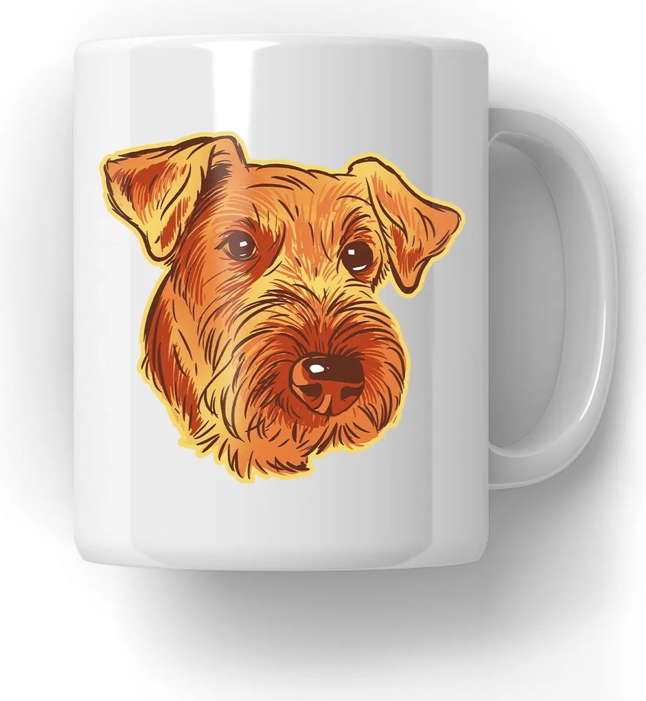 Bögre Kutya Airedale Terrier Ajándék Kutya Fan Kutya Ajándék