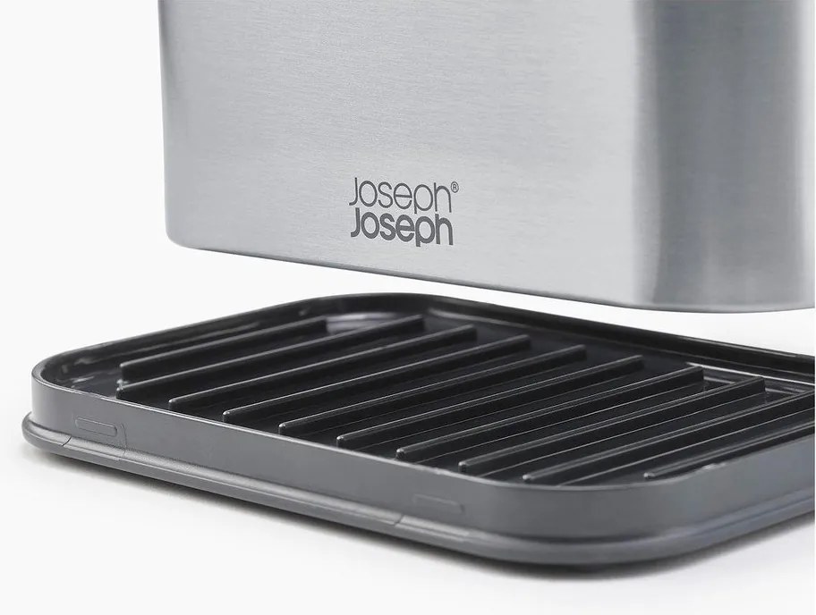 Fényes ezüstszínű fém mosogatóeszköz tartó Surface – Joseph Joseph