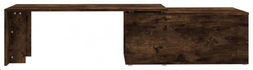 füstös tölgy színű fatermék dohányzóasztal 150x50x35 cm