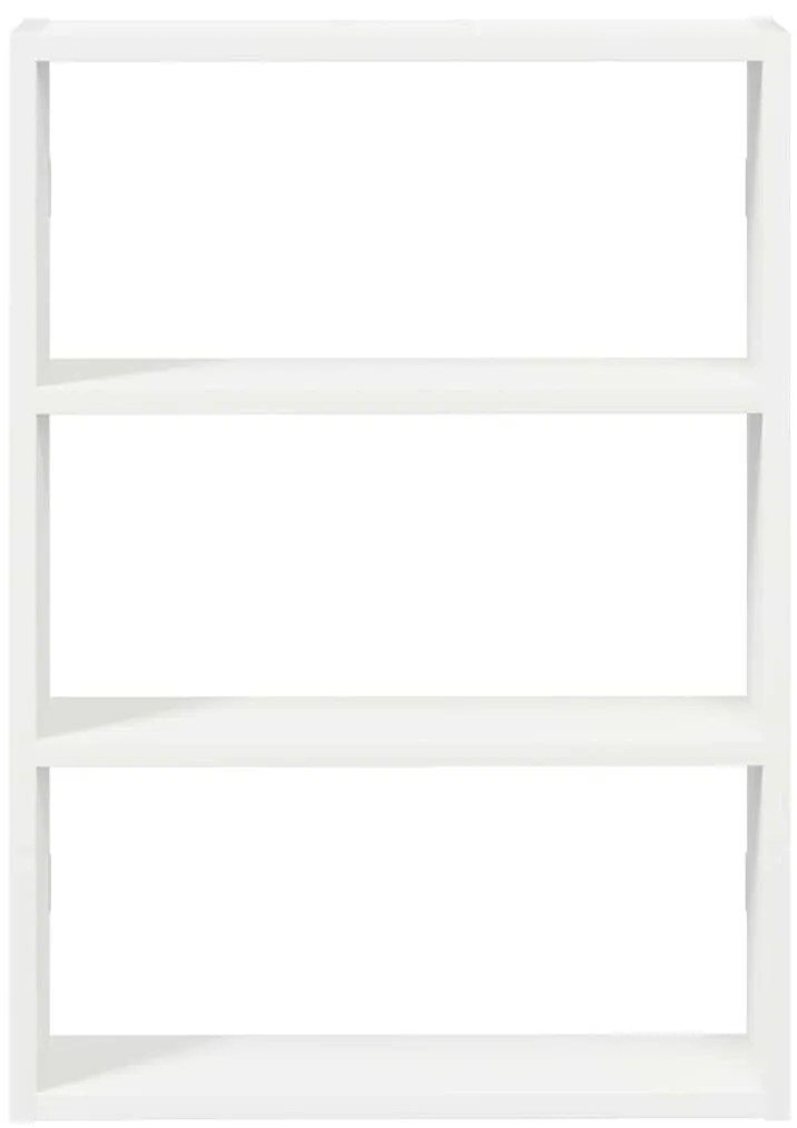 fehér szerelt fa fali polc 43 x 9 x 60 cm