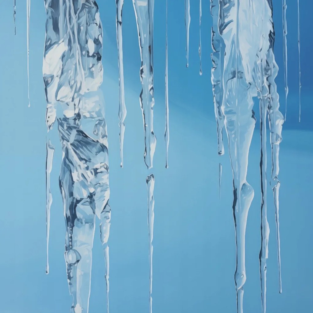 Poszter 30x30cm Kristály jégcsapok