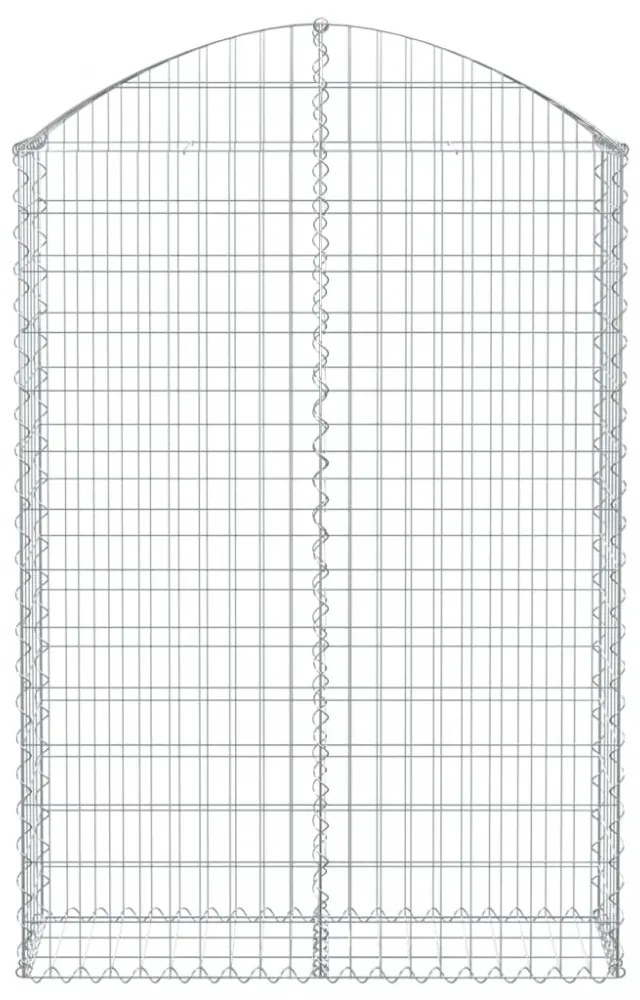 íves horganyzott vas gabion kosár 100x30x140/160 cm