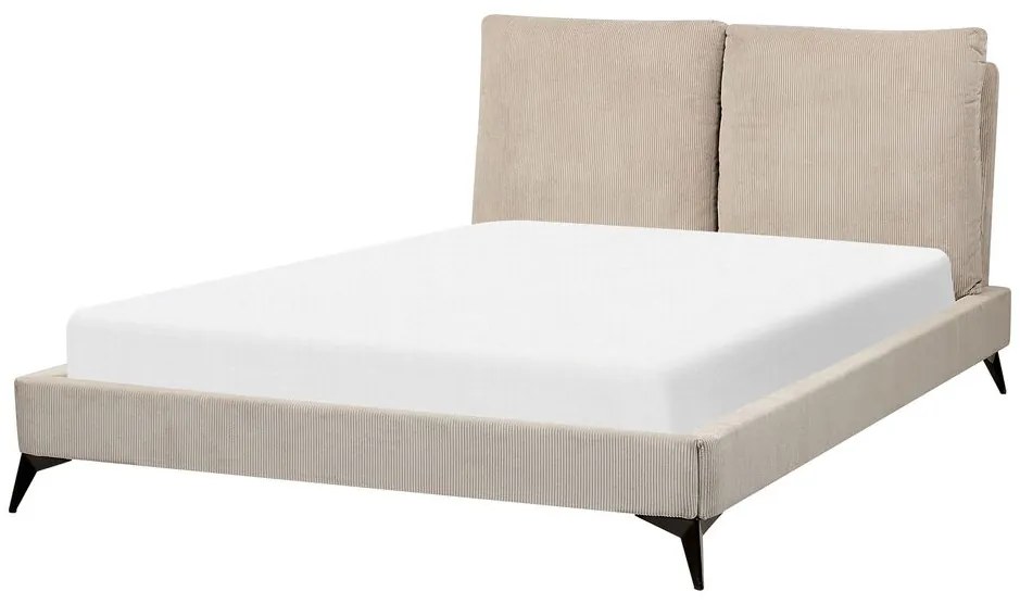 Franciaágy 140 cm Mellody (szürkésbézs) (ágyráccsal). 1081351