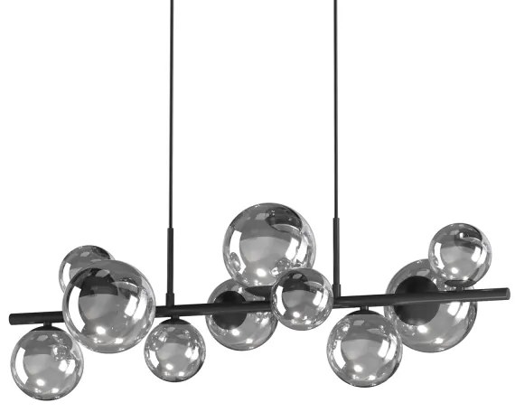 ONLI - Csillár zsinóron PALOMA 10xG9/10W/230V fekete/füstös