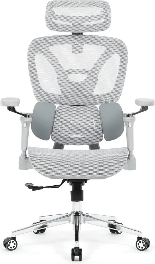 Irodai szék szinkronmechanikás szürke hálós GREY