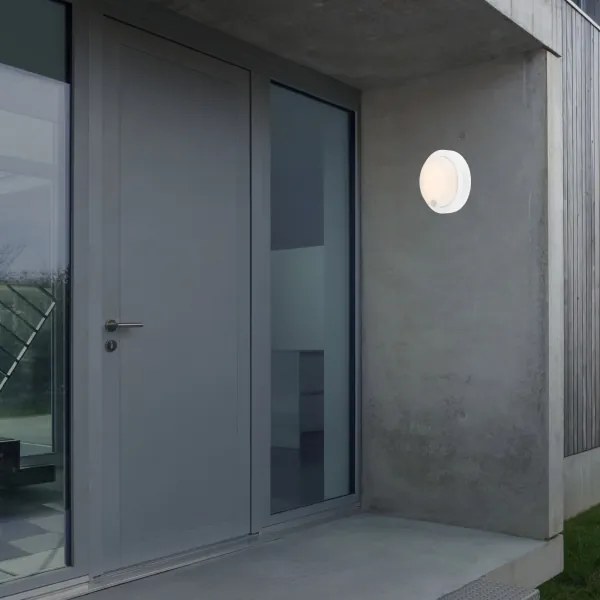 Brilo - LED újratölthető kültéri fali lámpa érzékelővel LED/4W/5V 4400 mAh IP44 fehér