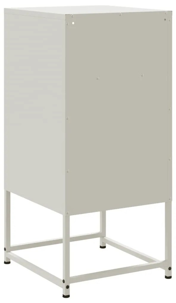 2 db fehér acél éjjeliszekrény 36 x 39 x 78 cm