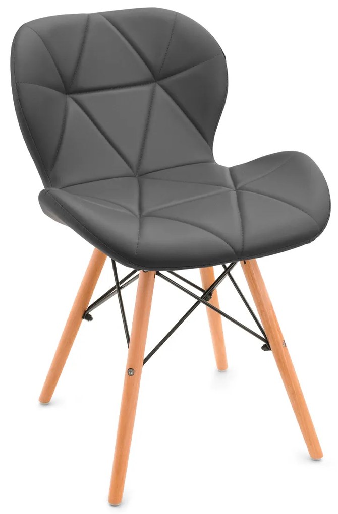 Étkezőszékek 4db bőr Grey