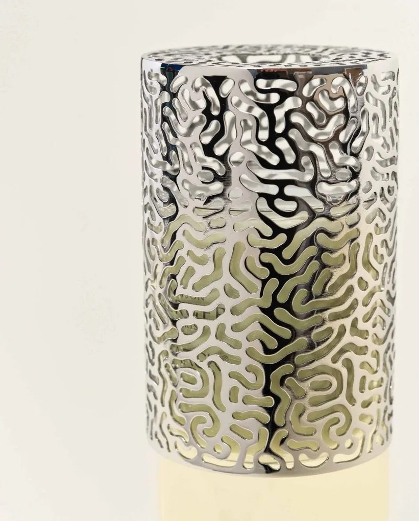 Starck gyertyatartó + gyertya Peau d'Ailleurs/hosszan tartó arc 120g zöld - Maison Berger Paris