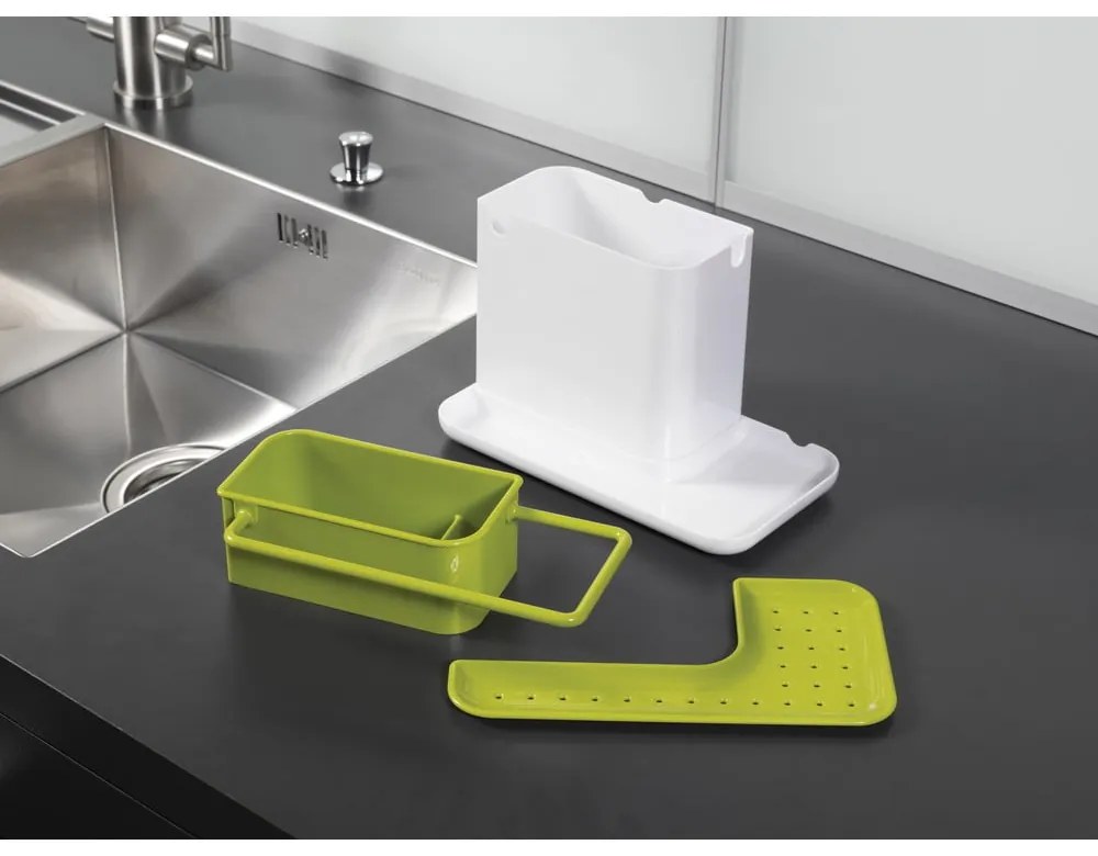 Caddy Sink Tidy zöld-fehér mosogatóeszköz-tartó állvány - Joseph Joseph