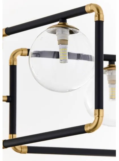 Jupiter 1985 - Csillár rúdon IBRA 5xG9/10W/230V fekete/arany