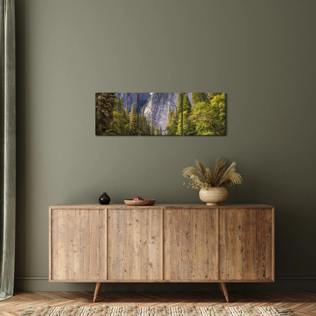 Kép - A Yosemite szikla alatt (órával) (90x30 cm)